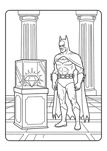 Museum Jewel Guard coloring page