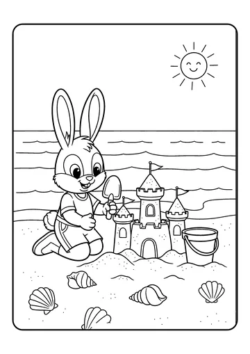 Sandcastle Builder coloring page