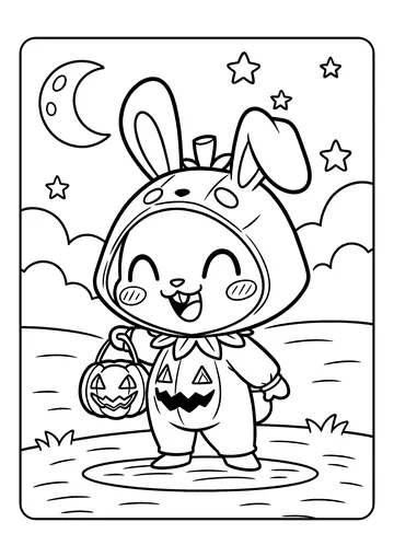 Pumpkin Night coloring page
