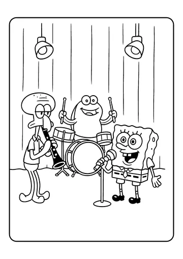 Band Rehearsal coloring page