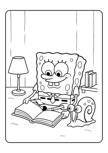 Reading Time with Gary coloring page