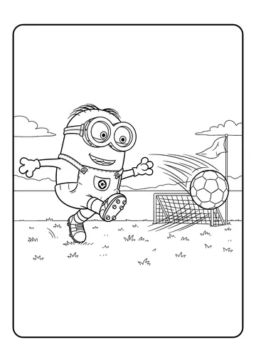 Soccer Kick Stuart coloring page