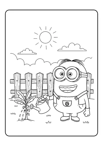 Banana Farmer Kevin coloring page