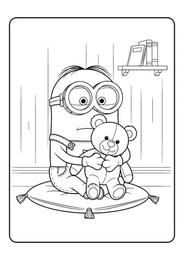 Bob’s Teddy Storytime coloring page
