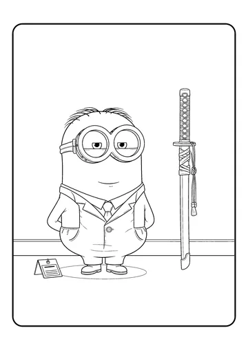 Samurai Exhibit (Teen) coloring page