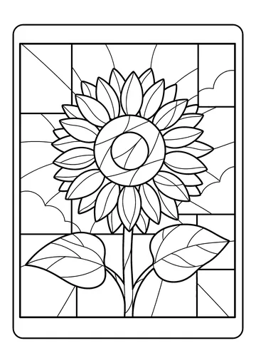 Stained Glass coloring page