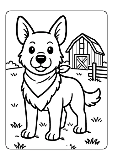 Farm Helper coloring page