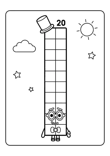 Twenty Gentle Giant coloring page