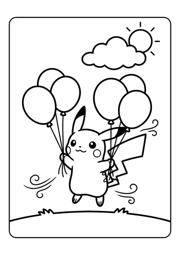 Balloon Float coloring page