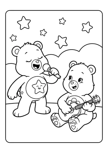 Wish and Harmony Star Song coloring page