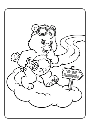 Robbie Map Swipe coloring page