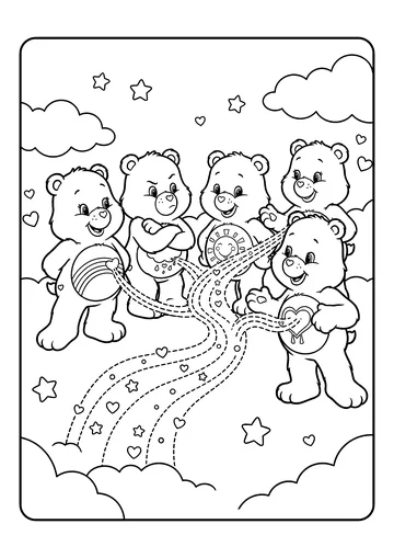Team Caring Beam coloring page