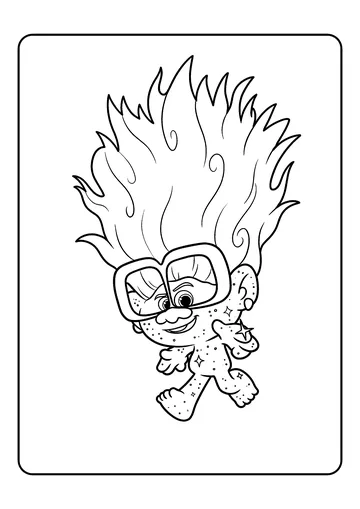 Tiny Diamond in Big Glasses coloring page