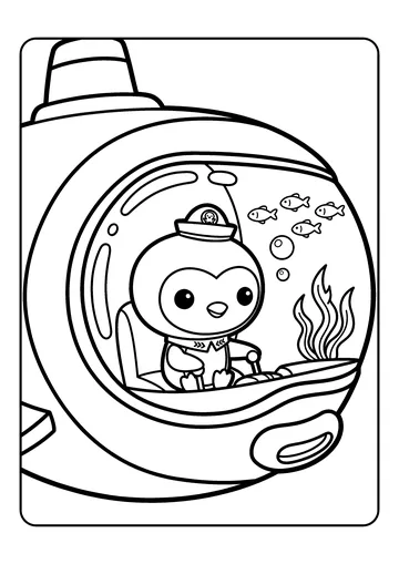 Peso Pilots a Small Sub coloring page