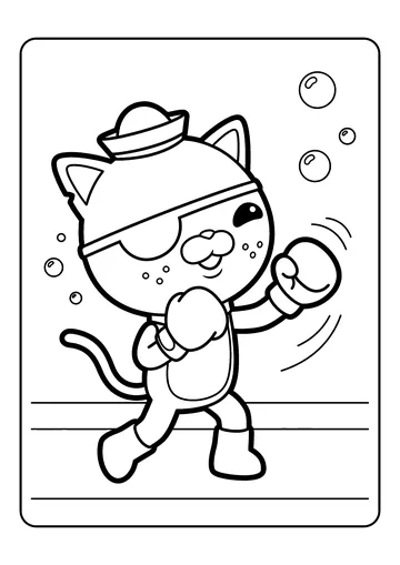 Kwazii Shadow Boxing coloring page