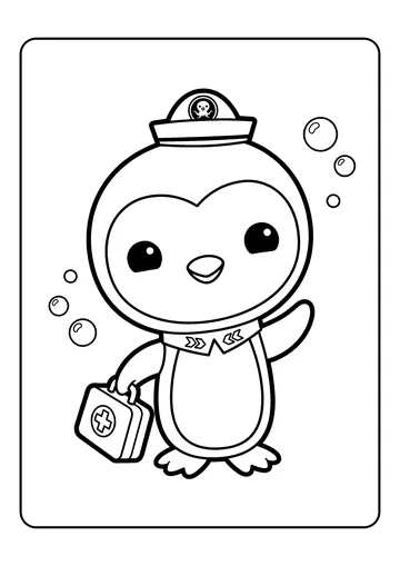 Peso With Medical Bag coloring page