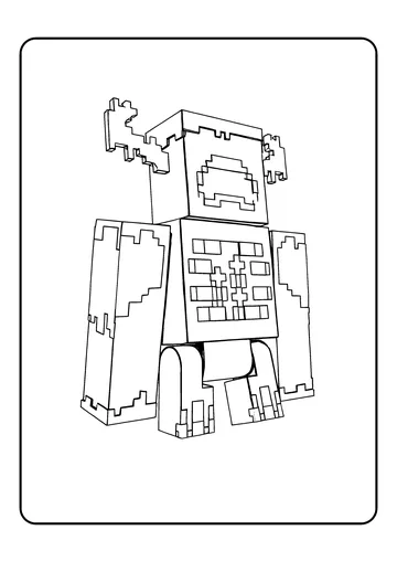 Warden Standing Tall coloring page