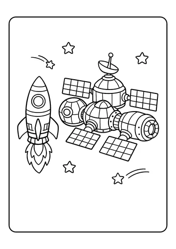 Station Meetup coloring page