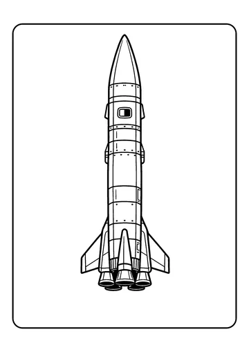 Modern Launch Vehicle coloring page