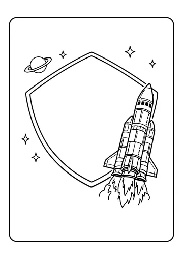 Mission Patch Pair coloring page