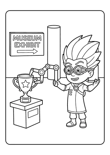 Romeo’s Gadget Grab coloring page