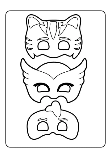 Mask Set coloring page